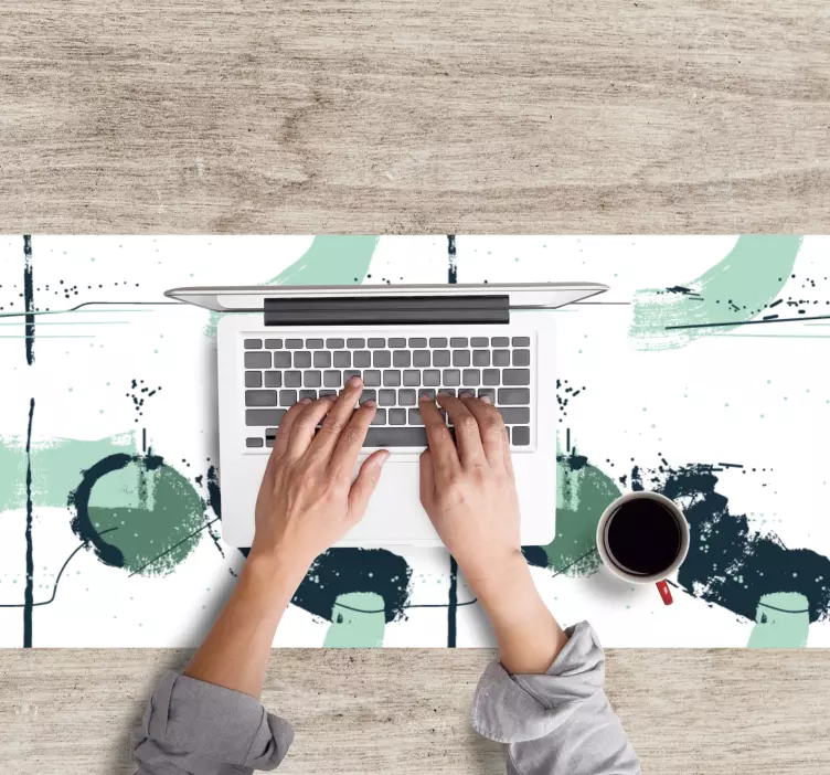 Mauspad muster abstrakte farbspritzer formen - TenStickers