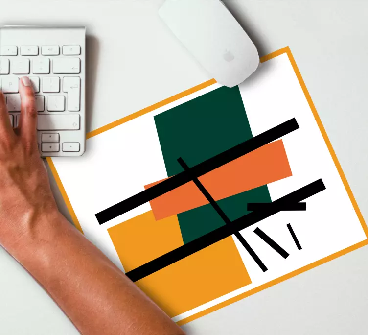 Mauspad Muster abstrakte geometrische formen - TenStickers