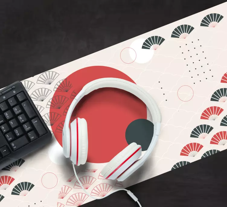 Mauspad muster abstrakte kreisformen - TenStickers