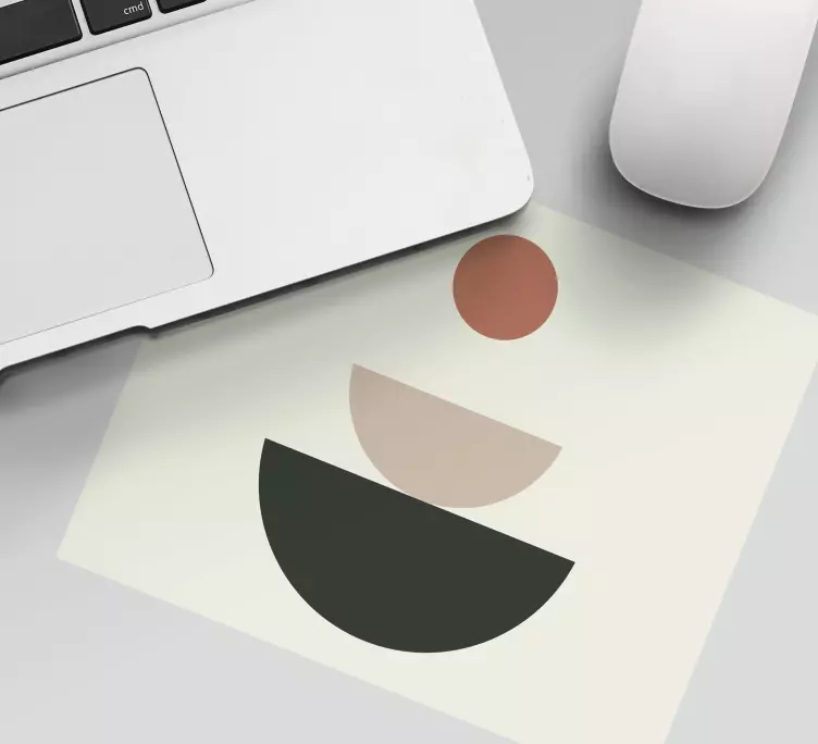 Mauspad muster abstrakte kreisförmige formen - TenStickers