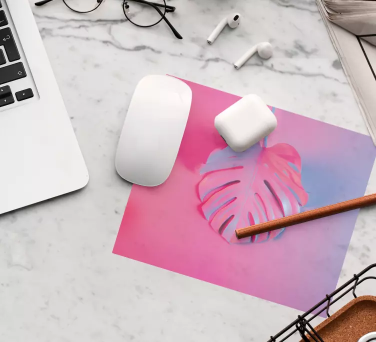 Mauspad muster abstraktes blattmuster - TenStickers