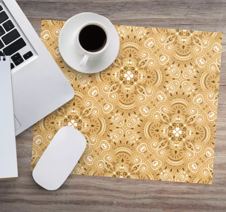 Mauspad muster aufwendiges florales ornament - TenStickers