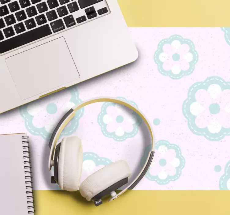 Mauspad muster blumiges hintergrunddesign - TenStickers