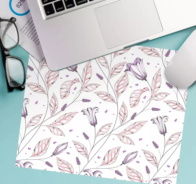 Mauspad muster botanische blätter komposition - TenStickers