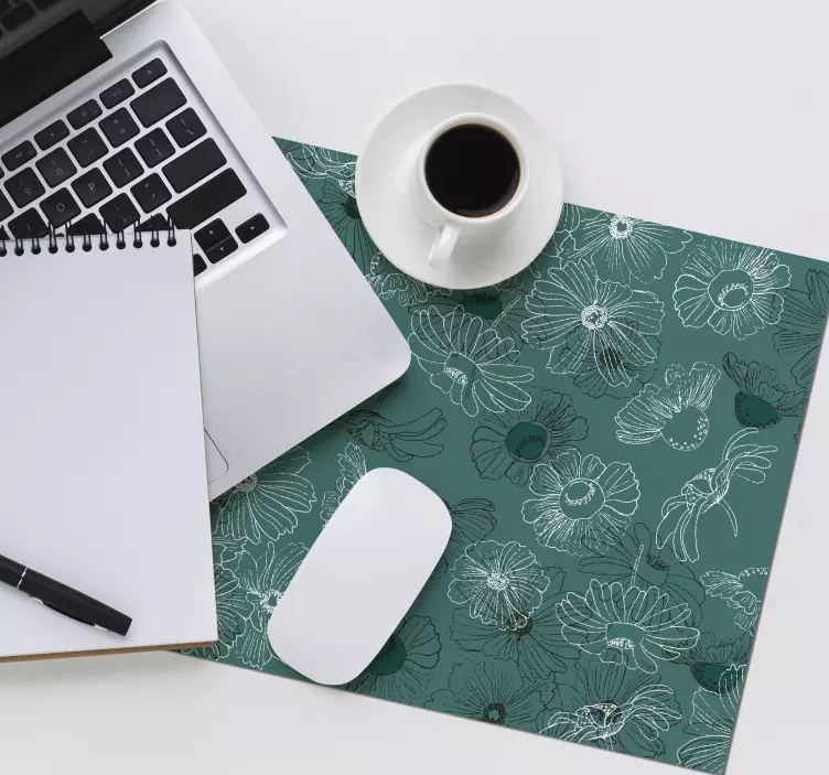 Mauspad muster botanisches dekorelement - TenStickers