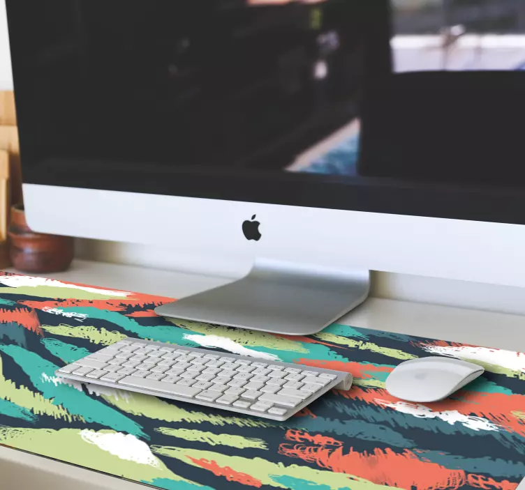 Mauspad muster bunte abstrakte streifen - TenStickers