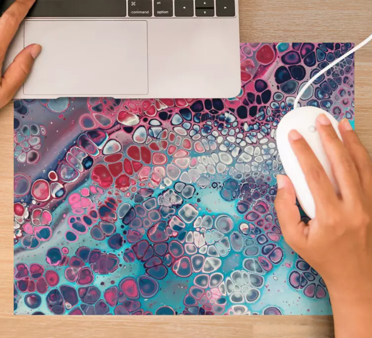 Mauspad muster bunte flüssigkeitsstruktur - TenStickers