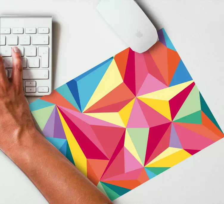 Mauspad muster bunte geometrische formen - TenStickers