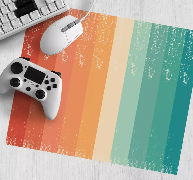 Mauspad muster bunter gestreifter farbverlauf - TenStickers