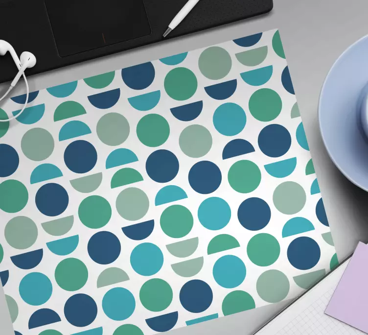 Mauspad muster buntes kreisdesign - TenStickers