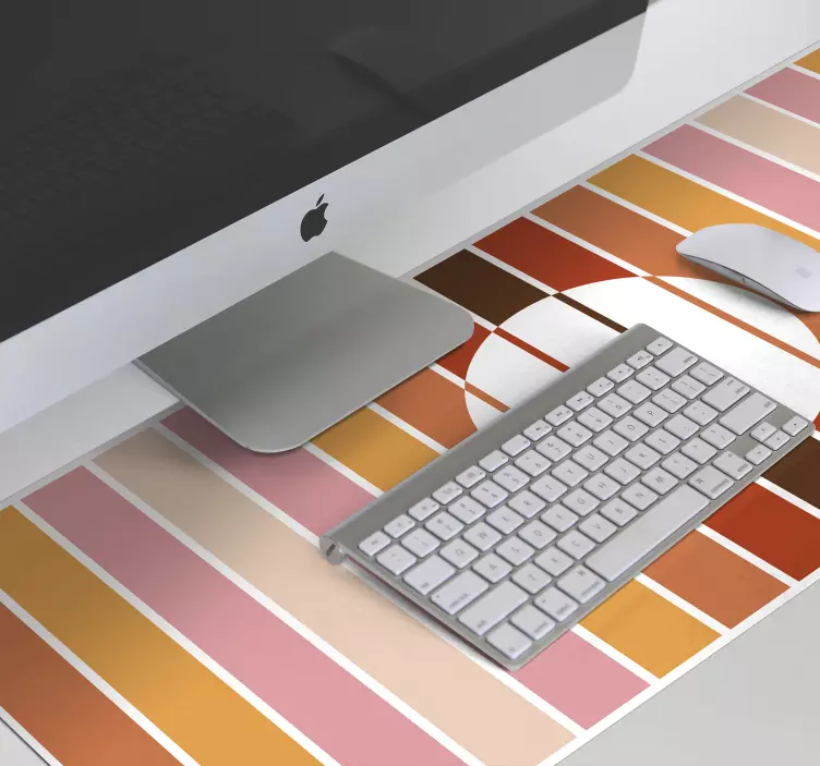 Mauspad muster buntes streifen arrangement - TenStickers