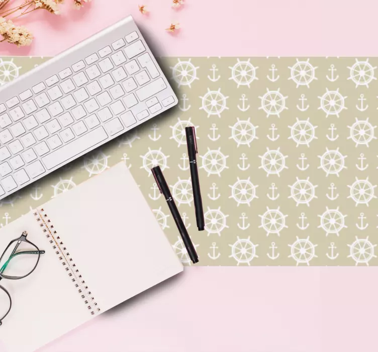 Mauspad muster elegantes maritimes motiv - TenStickers