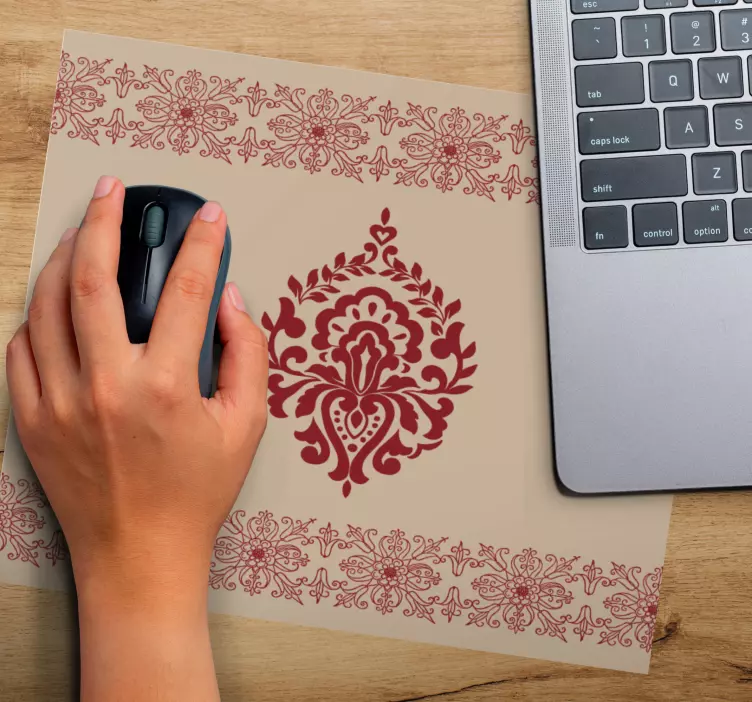 Mauspad muster elegantes ornamentmuster - TenStickers