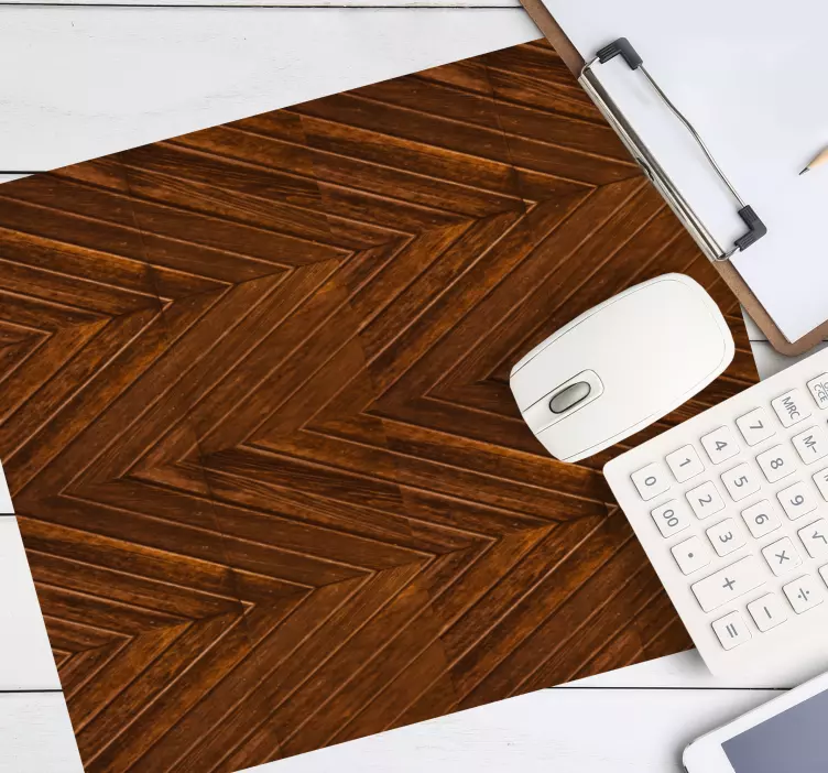 Mauspad muster fischgräten holztextur - TenStickers