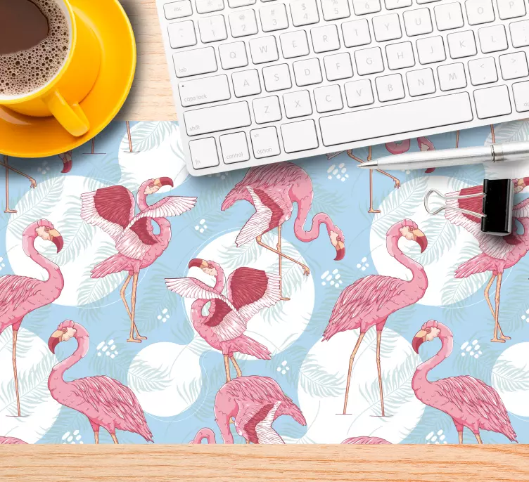 Mauspad muster flamingo tropische szene - TenStickers