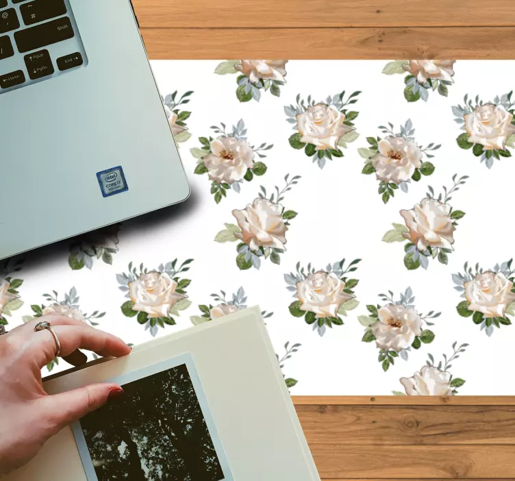 Mauspad muster florale elemente komposition - TenStickers