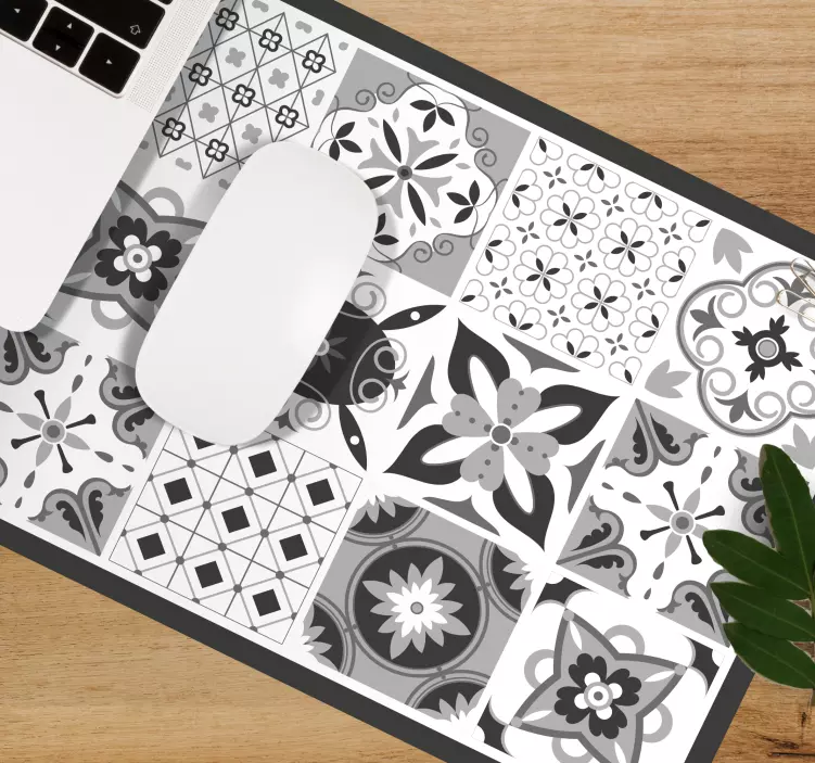 Mauspad muster geometrische blumendekore - TenStickers