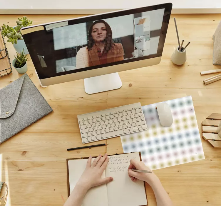 Mauspad Muster geometrische farbige punkte - TenStickers