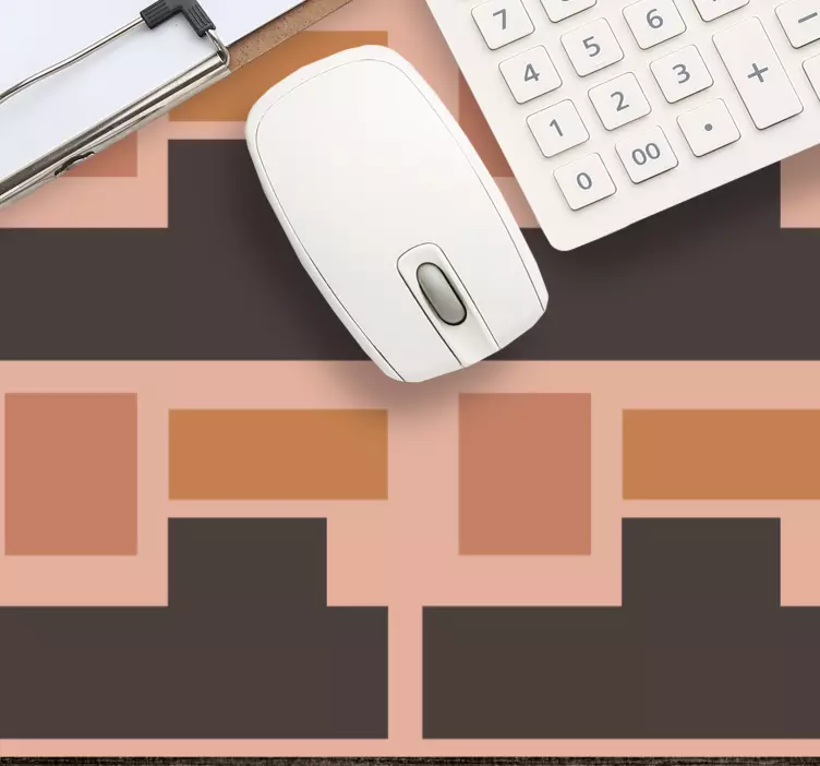 Mauspad muster geometrische farbquadrate - TenStickers