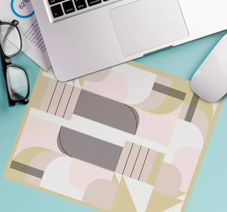 Mauspad muster geometrische sanfte formen - TenStickers