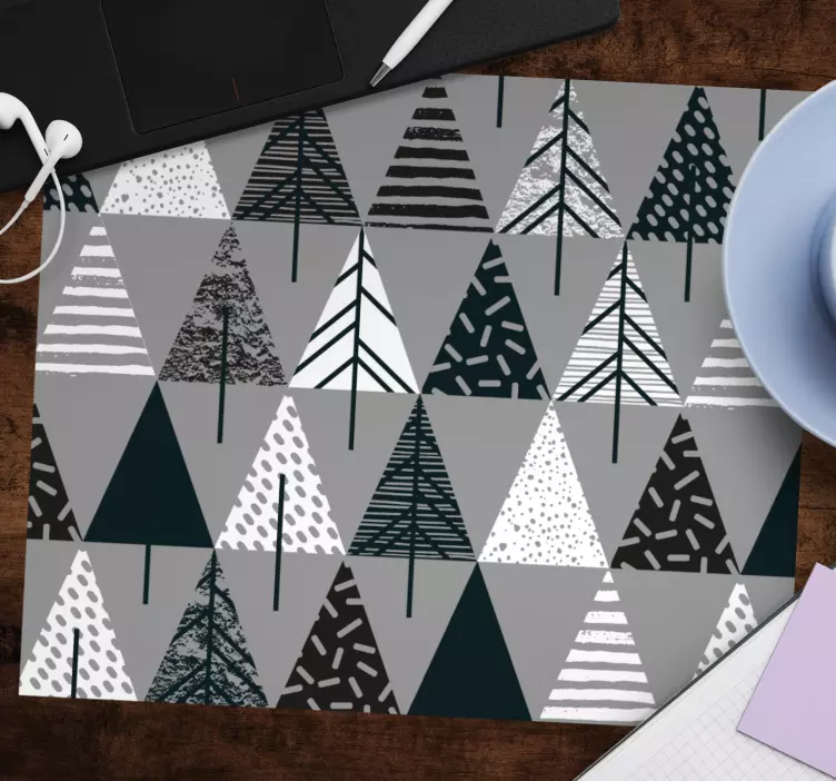 Mauspad muster geometrisches baum-motiv - TenStickers