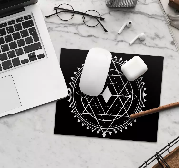 Mauspad muster geometrisches mandala design - TenStickers