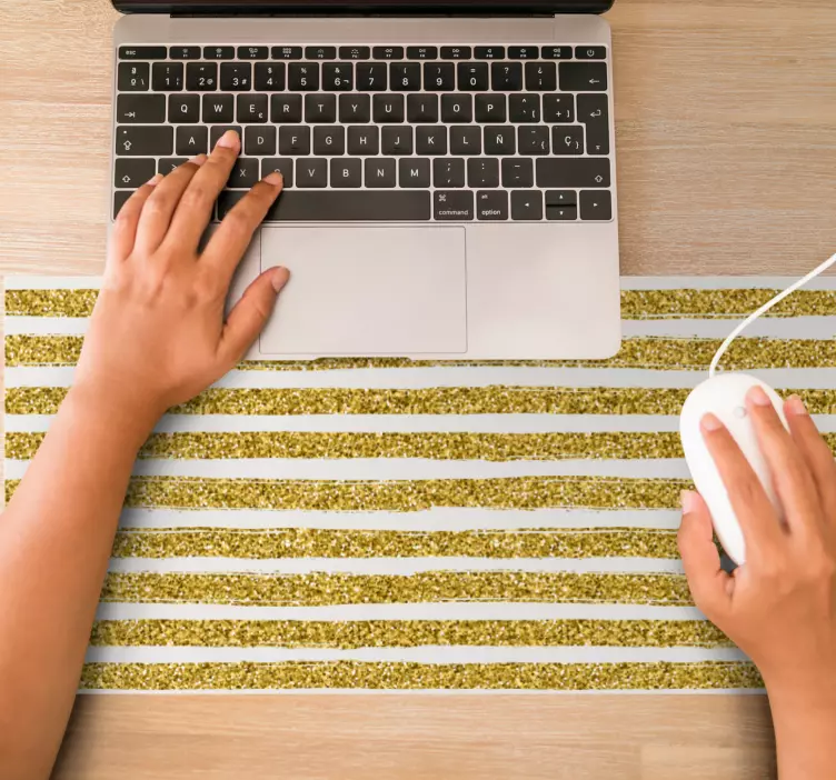 Mauspad muster glitzerstreifen design - TenStickers