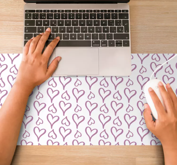 Mauspad muster herzmuster textur - TenStickers