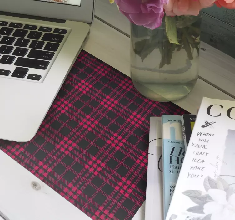 Mauspad muster im geometrischen karodesign - TenStickers