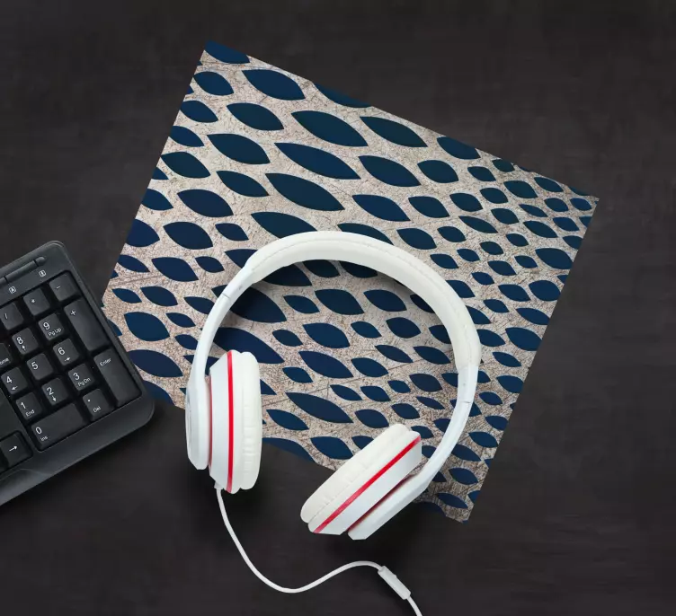 Mauspad muster im stilisierten fischschuppen-design - TenStickers