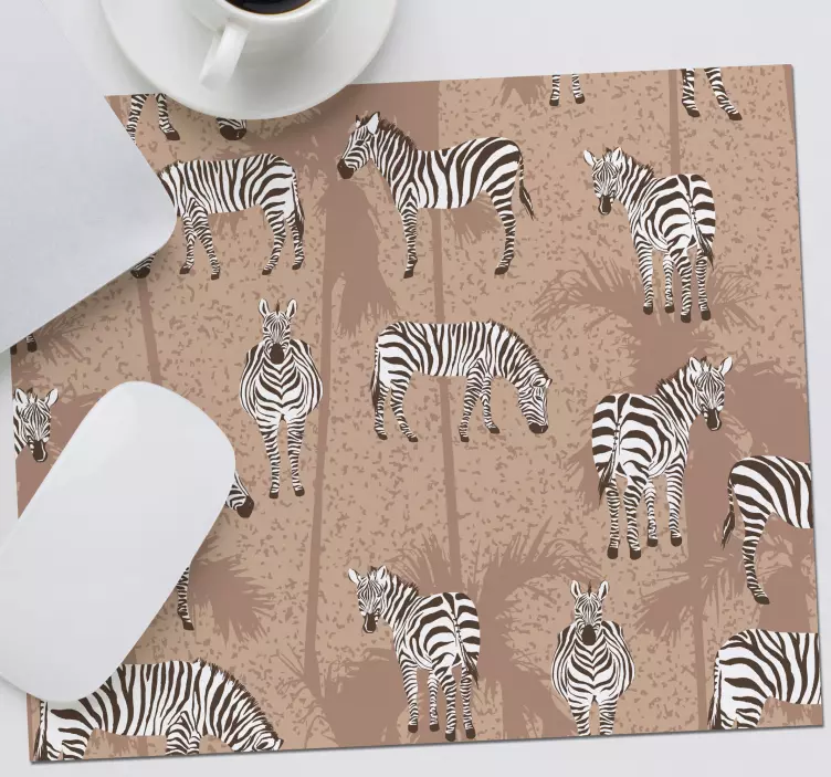 Mauspad muster im zebra design - TenStickers