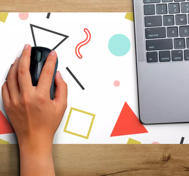 Mauspad muster in abstrakten farbformen - TenStickers