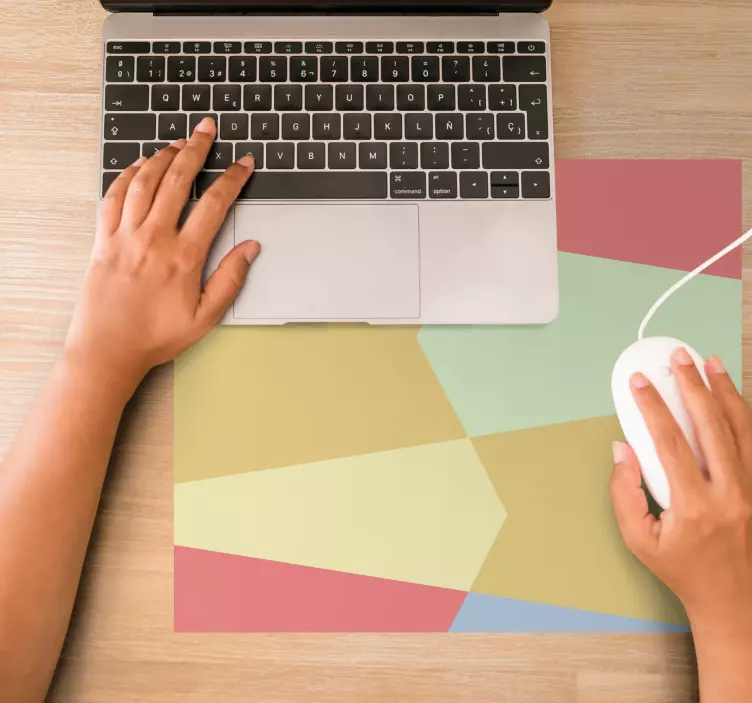Mauspad muster in abstrakter geometrischer farbe - TenStickers