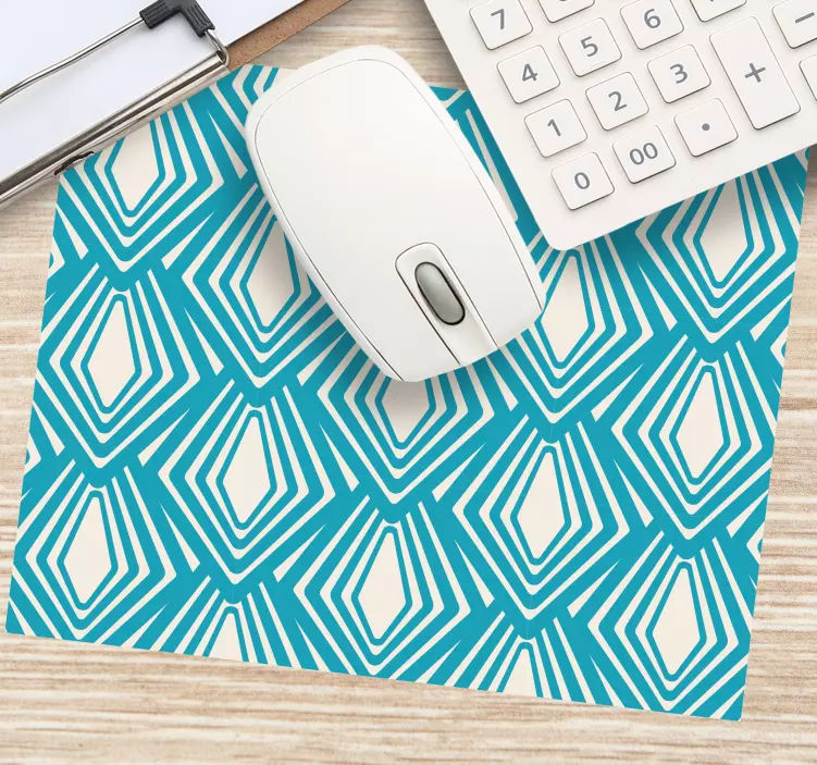 Mauspad muster in winkelblauen formen - TenStickers
