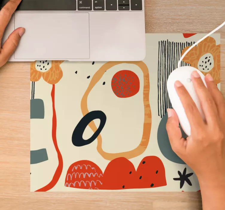 Mauspad muster lebendige farben und formen - TenStickers