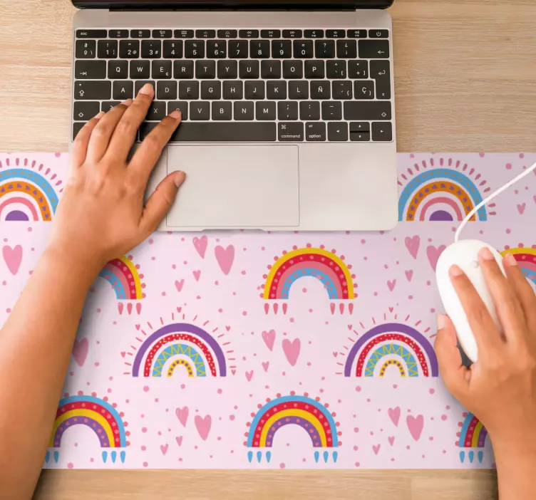 Mauspad muster lebhaftes regenbogenkonzept - TenStickers