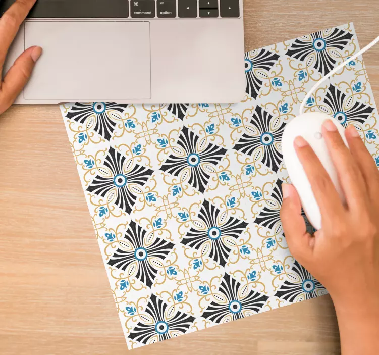 Mauspad muster mit anmutiger botanischer inspiration - TenStickers