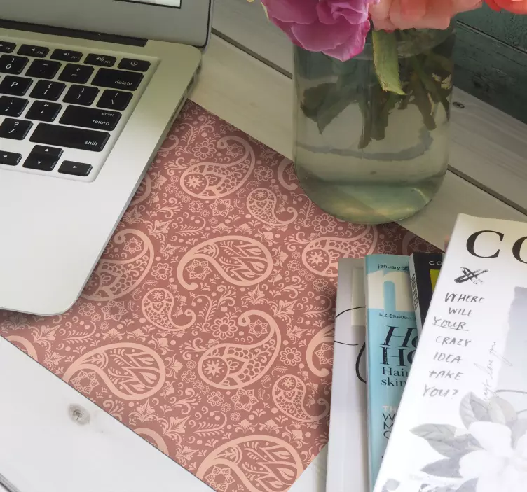 Mauspad muster mit filigranem paisley design - TenStickers
