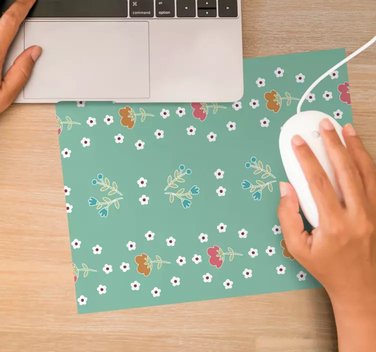 Mauspad muster mit floralem design - TenStickers