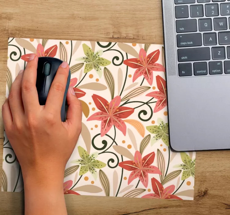 Mauspad muster mit floralem druck - TenStickers