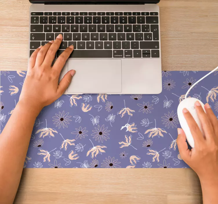Mauspad muster mit floralem handmotiv - TenStickers