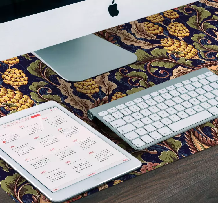 Mauspad muster mit weinrebenblütenmotiv - TenStickers