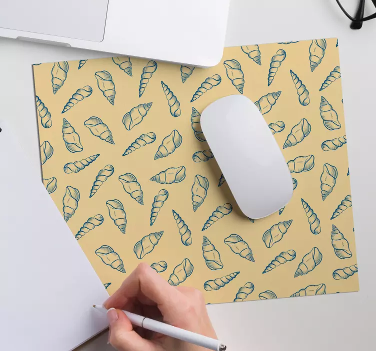 Mauspad muster muschelspirale design - TenStickers