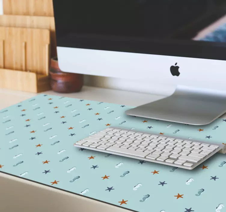 Mauspad muster seepferdchen seestern design - TenStickers