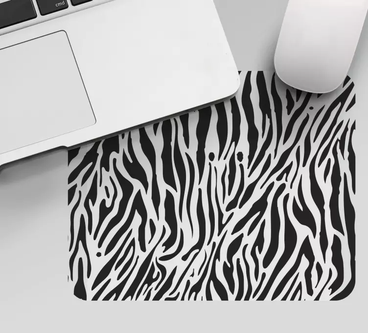 Mauspad muster stilvolle zebrastripes - TenStickers