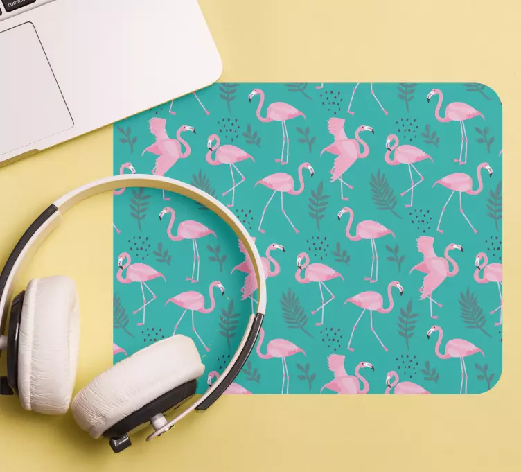 Mauspad muster tropischer flamingo druck - TenStickers