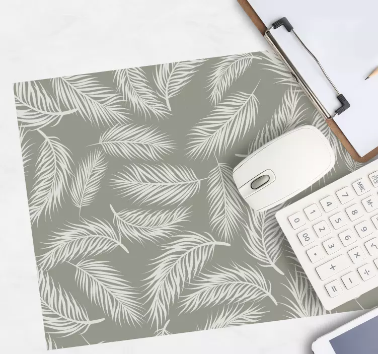 Mauspad muster von blattwerk inspiriert - TenStickers