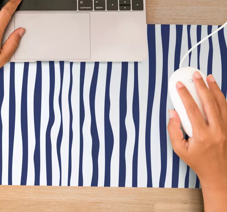 Mauspad muster wellenstreifen design - TenStickers