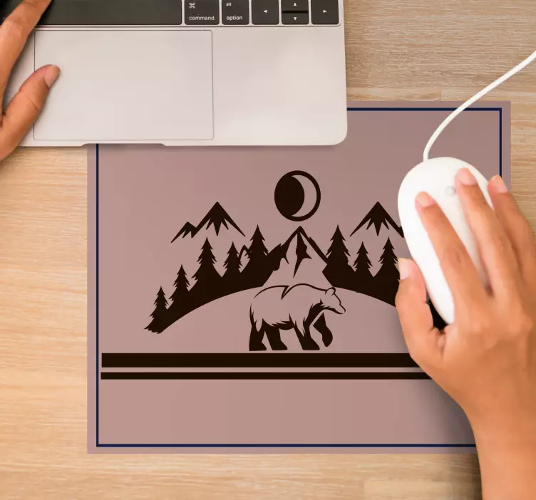 Mauspad originell berglandschaft szene - TenStickers