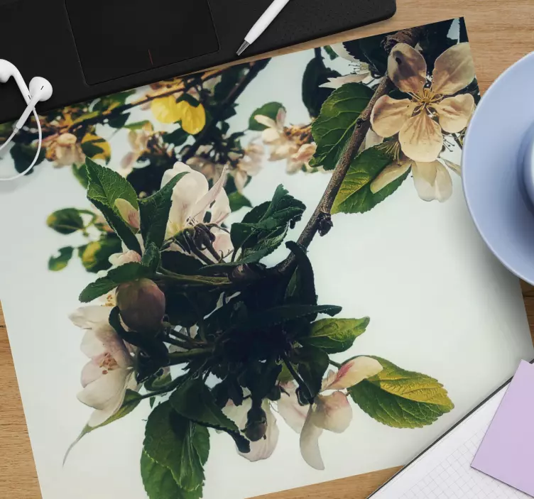 Mauspad originell blühender apfelzweig - TenStickers